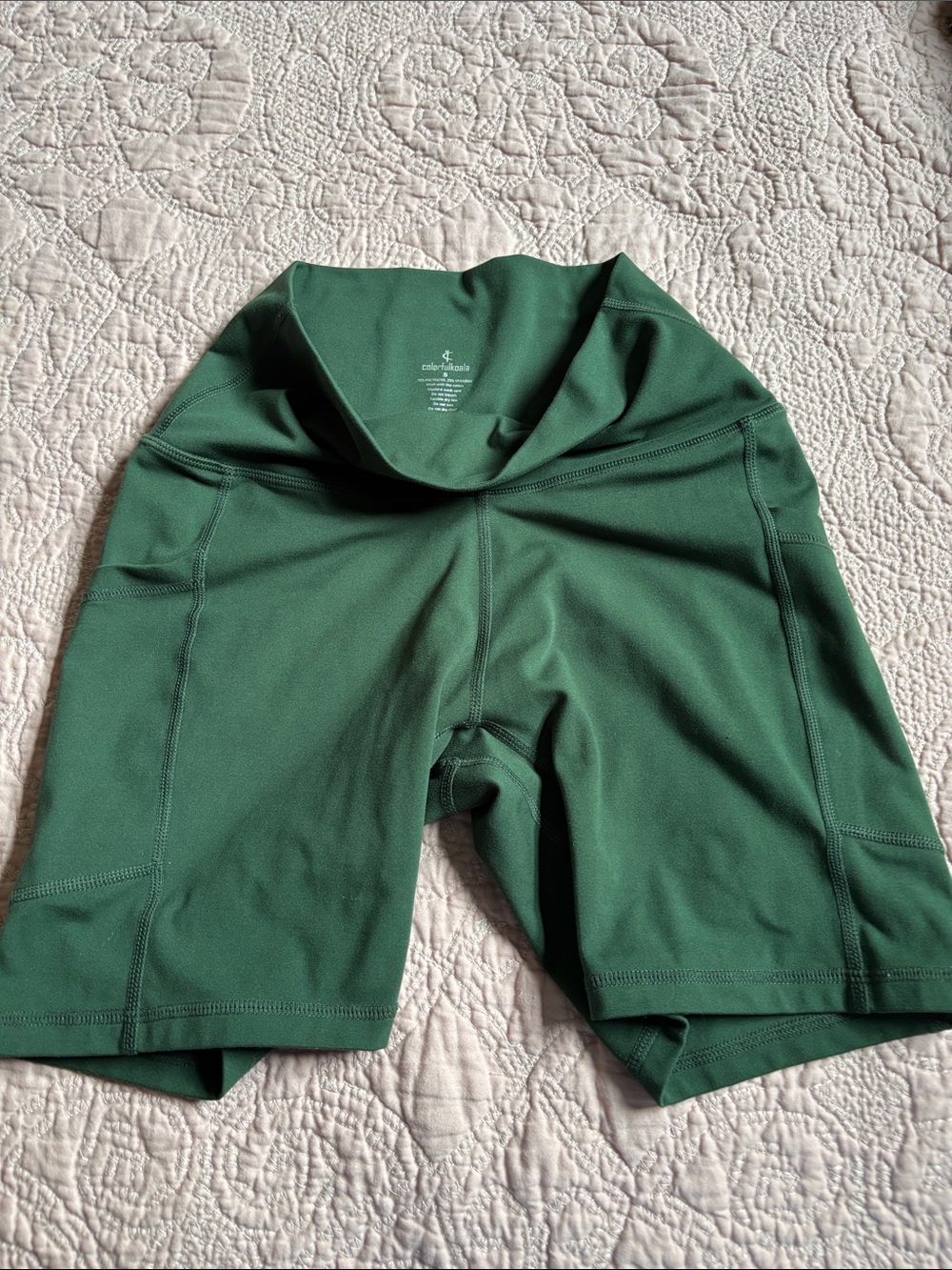 Colorful Koala Women's Forest Green Bike Shorts